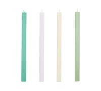 Set de 4 bougies cylindriques Square HxØ 24x2.2cm