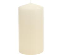 set de 4 bougies de cire crème - Bougies de cire élégantes 200mm/Ø100mm - Longue durée de combustion env. 128h pour les fêtes et la décoration