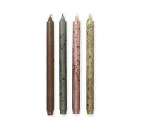 ferm LIVING Set de 4 bougies en bâton Mura multicolore H x Ø 30x2,2cm