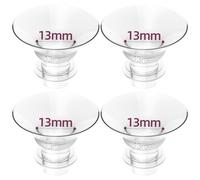 Set de 4 brides de bride 13mm, bride en silicone ultra-doux, ajustement confortable, conception anti-fuite, compatible avec le KISSBOBO K5/K6 tire lait electrique, pièces en silicone pour tire-laits