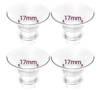 Set de 4 brides de bride 17mm, bride en silicone ultra-doux, ajustement confortable, conception anti-fuite, compatible avec le KISSBOBO K5/K6 tire lait electrique, pièces en silicone pour tire-laits