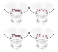 Set de 4 brides de bride 17mm, compatibles avec KISSBOBO K5/K6, Momcozy, Spectra, eufy, Nuliie, Medela et Elvie - Pièces en silicone pour plus de confort