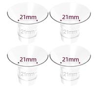 Set de 4 brides de bride 21mm, bride en silicone ultra-doux, ajustement confortable, conception anti-fuite, compatible avec le KISSBOBO K5/K6 tire lait electrique, pièces en silicone pour tire-laits