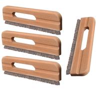 set de 4 brosses à tapisser avec évidement pour le manche | Balai à tapisser 270mm - poils de brosses stables et doux - 4 raclettes à tapisser avec crin de cheval | Brosse à main de peintre - lisse et