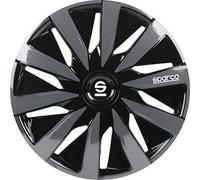 Set De 4 Cache-Jantes 14" Pouces Couvre-Roue Auto Lazio SPC1491BKGR Noir