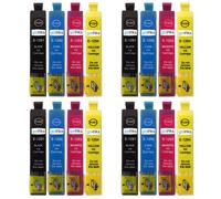 Set de 4 cartouches d'encre compatibles Go Inks pour Epson T1295 - Noir, Cyan, Magenta, Jaune (Stylus Office)