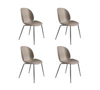 Set de 4 chaise à mange structure noire Beetle WxHxD 56x87x58cm/with plastic gliders