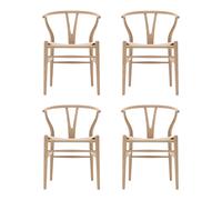 Set de 4 chaise CH24 Wishbone structure chêne WxDxH 55x51x76cm