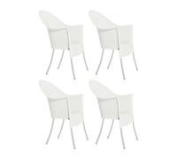 Set de 4 chaise de jardin avec accoudoirs Lord Yo WxHxD 64x95x66cm