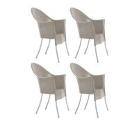 Set de 4 chaise de jardin avec accoudoirs Lord Yo WxHxD 64x95x66cm