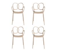 Set de 4 chaise de jardin avec Sissi WxHxD 53x83x57cm
