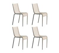 Set de 4 chaise de jardin Pip-e WxHxD 44x83x52.5cm