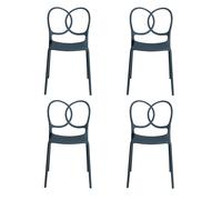 Set de 4 chaise de jardin Sissi WxHxD 48x83x57cm