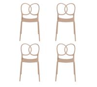 Set de 4 chaise de jardin Sissi WxHxD 48x83x57cm