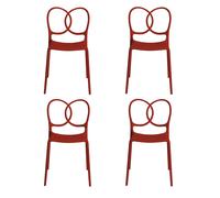 Set de 4 chaise de jardin Sissi WxHxD 48x83x57cm