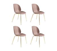 Set de 4 chaise structure laiton Beetle Dining Cha WxHxD 56x87x58cm