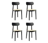 Set de 4 chaises avec clayonnage en roseaux 118 WxHxD 42x80x50cm
