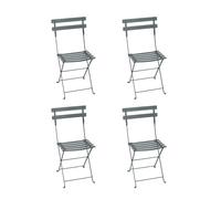 Set de 4 chaises pliante en métal Bistro WxHxD 42x82x50cm