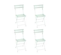 Set de 4 chaises pliante en métal Bistro WxHxD 42x82x50cm