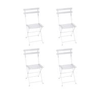 Set de 4 chaises pliante en métal Bistro WxHxD 42x82x50cm