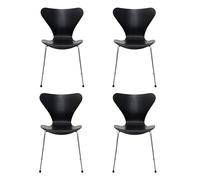 Set de 4 chaises Serie 7™ frêne teinte structure chromé chromed steel base