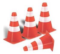 Set de 4 cones de delimitation - sport - jeu plein air multicolore G