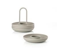 Set de 4 coquetiers avec support SINGLES en silicone Marron Zone Denmark