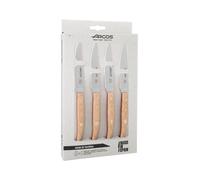 Arcos Série Couteaux de Table Ensemble de Couteaux de Table 4 Pièces Couteaux Couteaux Couteaux Côtelettes Lame Lame en Acier Inoxydable Nitrum 110 mm Manche Bois Palissandre Couleur Brun Clair