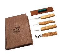 Set de 4 couteaux Beavercraft dans un coffret-cadeau en forme de livre S09