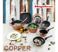 Set De 4 Couteaux De Cuisine San Ignacio Masterpro En Acier Inoxydable Avec Planche À Découper En Bois San Ignacio Forest 38 X 24,5 X 3,5 Cm