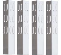 set de 4 couvercles de brûleurs PRO/RED en acier inoxydable