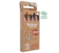 Set de 4 crayons de maquillage naturels pour enfants - GRIM TOUT - Certifiés BIO - Animaux - Intérieur