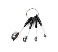 AltoBuy Set de 4 cuillères Mesure en Acier Inoxydable et Manches en Caoutchouc