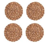 Set de 4 dessous de verre en jonc de mer 11 cm - - Marron - Fibre Naturelle