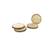 The Home Deco Factory - Dessous de verre KA4715 - Rondin de bois Ø 11 cm - Set de 4