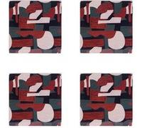 Set de 4 dessous de verre Origines 10 cm - Table Passion - Décoré - Bois Bois G