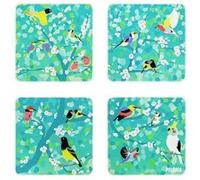 Set de 4 dessous de verre - Sous verre Birds - Pylones Birds G