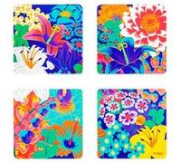 Set de 4 dessous de verre - Sous verre Bouquet - Pylones Bouquet G