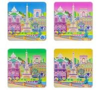 Set de 4 dessous de verre - Sous verre - Pylones New Paris G