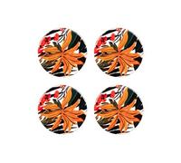 Set de 4 dessous de verre Taiana 10 cm - Table Passion - Décoré - Bois Bois