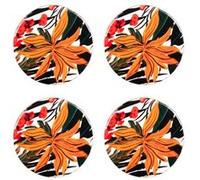 Set de 4 dessous de verre Taiana en manguier 10 cm - Table Passion - Multicolore - Bois De Manguier Multicolore G