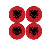 Set de 4 dessous de verres Albanie Cbkreation