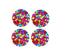 Set De 4 Dessous De Verres Bonbons By Cbk Multicolore