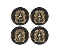 Set de 4 dessous de verres méditation de bouddha Cbkreation