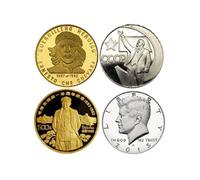 Set de 4 dessous de verres monnaies Cbkreation