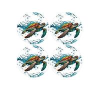 Set de 4 dessous de verres tortue Cbkreation