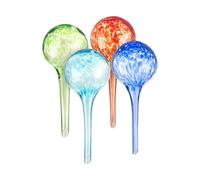 Set de 4 doseurs d’irrigation en verre coloré - Ø 6 cm - Royal gardineer