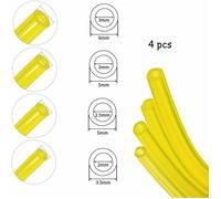 Set de 4 Durites Essence - Tuyau de Carburant 1,5 mètre pour Souffleur Coupe-bordure Tronçonneuse Debroussailleuse - Tuyau de Carbu