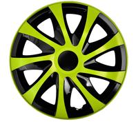 Set de 4 Enjoliveurs de Roue Draco CS Vert / Noir 16"