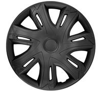 Set de 4 enjoliveurs de roue NRM N-Power pour jantes en acier, noir mat, 16""